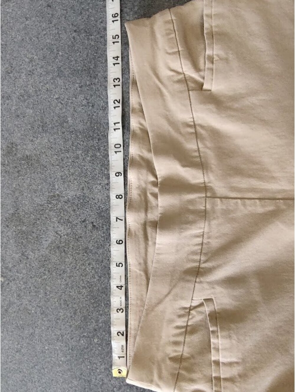 Chico's So Slimming Brigitte Slim Ankle Pull-On Pants Beige size 10T - Picture 6 of 9
